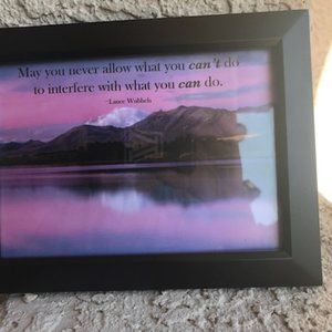 Framed Inspirational Picture